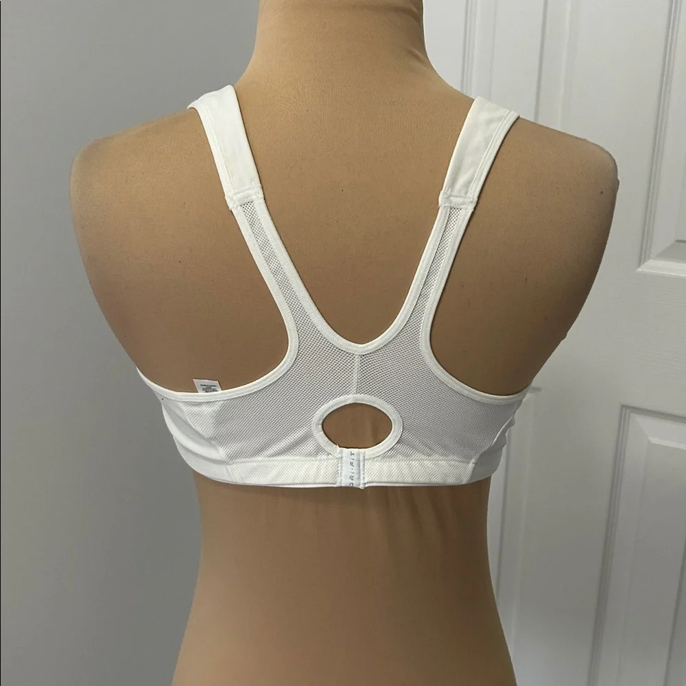 Nike Dri-Fit Alpha Project Medium Support White Sports Bra